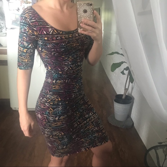 Rue21 Bodycon Tribal Print Mini Dress - Picture 2 of 7